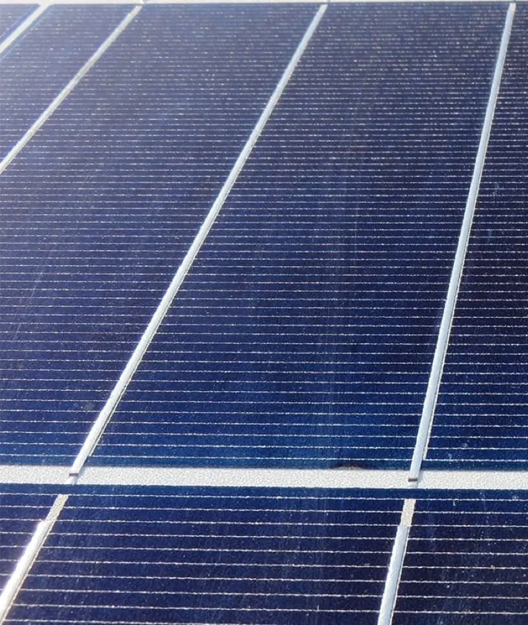 Solárny panel po vyčistení
